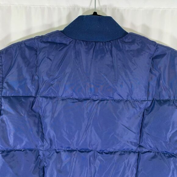 Oshman's Down Vest Men's Medium Blue Full Zip Down Feathers Fill Pockets - Picture 10 of 11